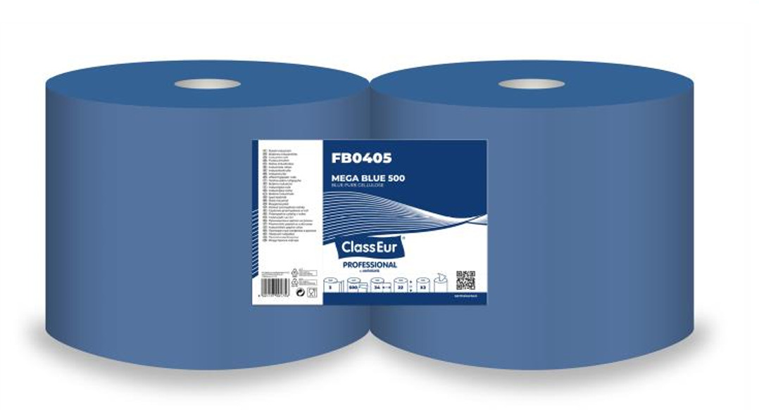 Immagine Rotolone carta assorbente mega blue 500+500 strappi 3 veli