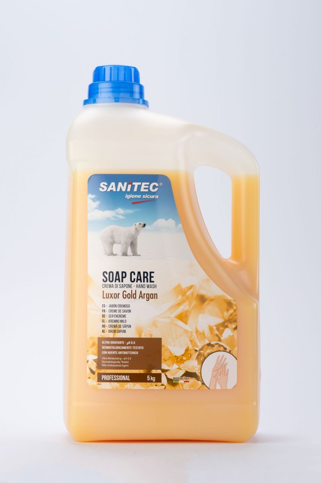 Immagine Sanitec soap care luxor argan 5kg sapone liquido