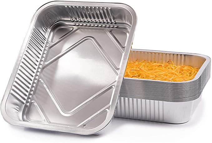 Immagine Vaschetta in alluminio 8 porzioni uso alimentare bordo g